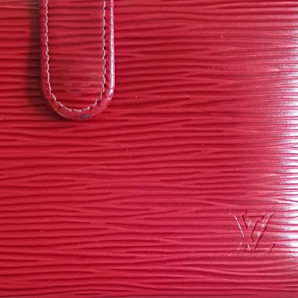 Authentic Louis Vuitton Red Epi Leather Wallet Ho - Picture 5 of 11